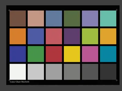 Macbeth Chart Color Checker 3D Model Free  Free low-poly 3D model