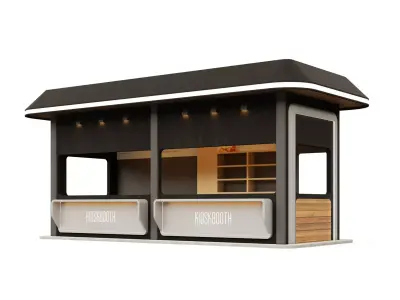 Kiosk Booth 2 3D model