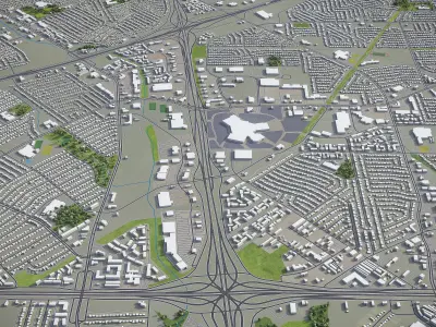 Mesquite Low-poly 3D model