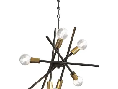 SCATTER BURST CHANDELIER Low-poly 3D model