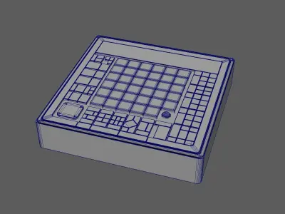 electronic puzzle game 3D model