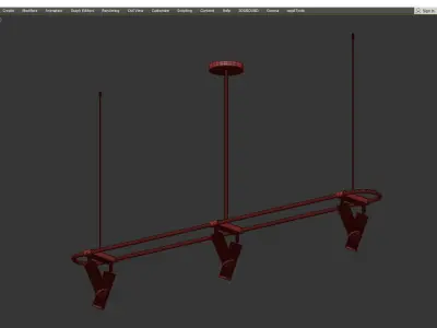 CURRENT RESTORATION CHANDELIER Low-poly 3D model