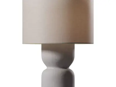 Cement Table Lamp 3D model