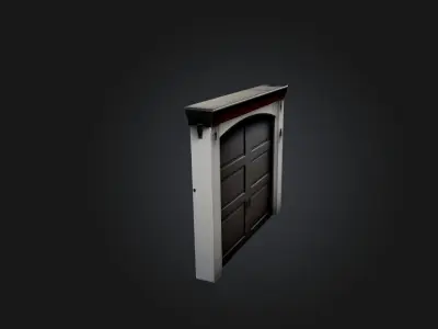 Realistic Garage Door Low-poly 3D model