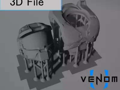 Sci-Fi Leader Brick Armor Upgrade 3D Print Model 3D print model