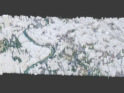 Rome City Low-poly 3D model purchase