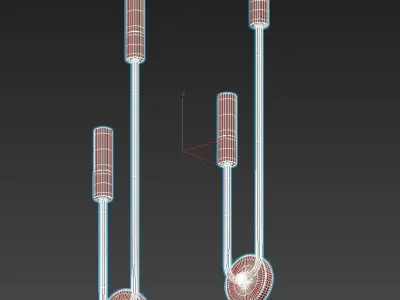 trimm brass wall sconces 3D model