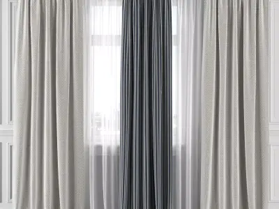 Curtain Set 295C 3D model