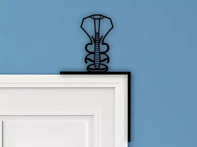 Snake Door Corner Decor 3D print model
