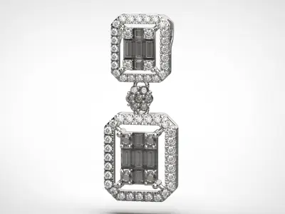 PE09 Classic Solitaire Pendant half ct CAD STL 18K  4g 3D print model