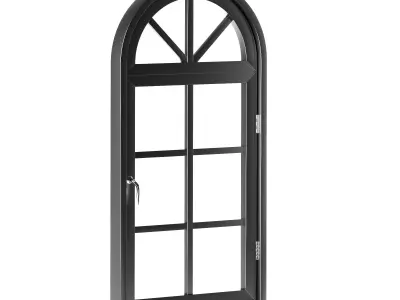 Aluminum Arch Windows 3D model