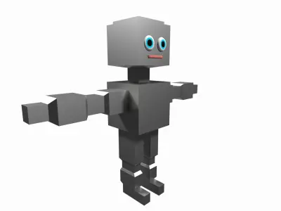 base robot Low-poly 3D model