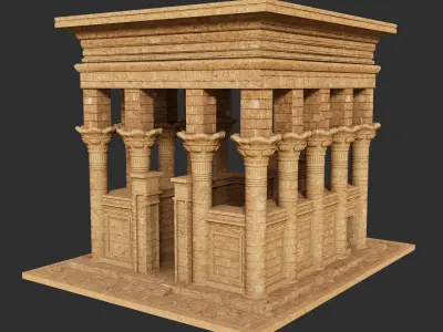 Egypt Trajans Kiosk temple 3D model