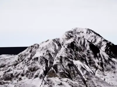 mountain environment asset Low-poly 3D model