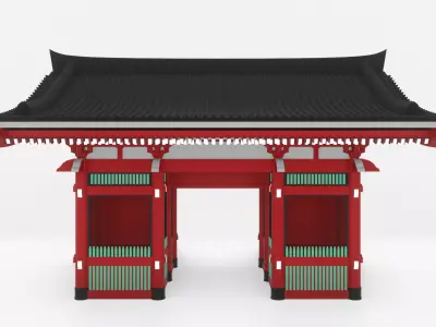 Kaminarimon - Thunder Gate Free 3D model