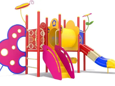Kids Playground Low-poly 3D model order