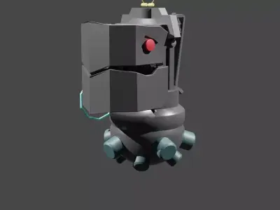 Jinx Blender Granade Low-poly 3D model