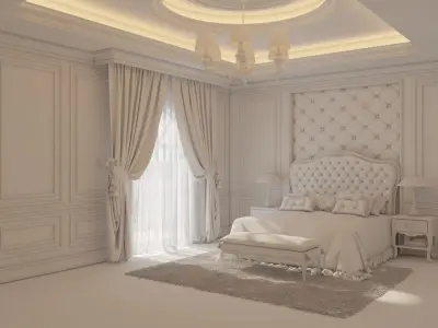Classic Bedroom 3D model