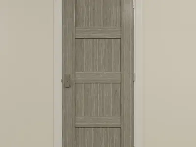 Contemporary Interior Door Set Low-poly 3D model