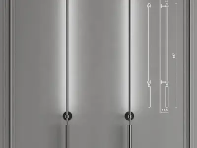 COLIBRI door handle 3D model