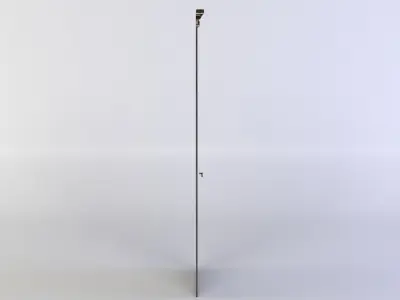 Door metal pole Low-poly 3D model purchase