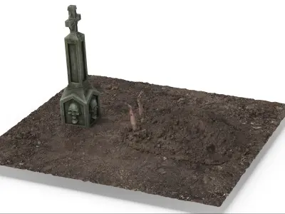  Creepy Cemetery Scene 