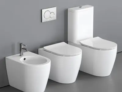 Scarabeo Ceramiche Moon WC Low-poly 3D model