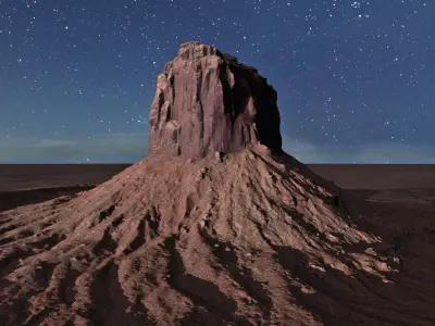 Monument Valley Mitchell Butte Multipurpose Terrain Model 3D model