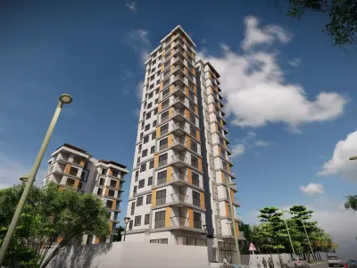 Apartment building 3D model