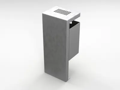 Street Trash Bin 3D model