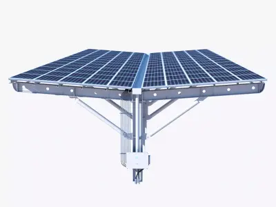 photovoltaic charging pile 3D model