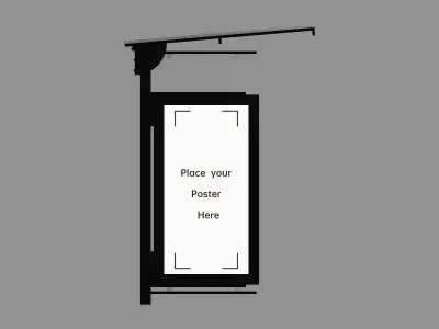 Bus Stop 3D model 18