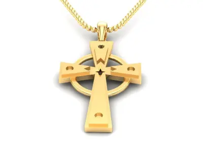 Light Gold Cross New Design  CP 18 3D print model