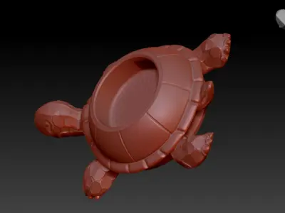 Turtle Candleholder 3D print model