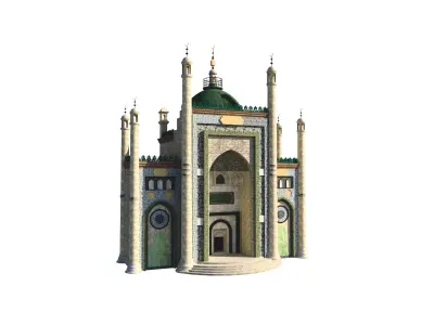 Xinjiang Kargilik Great Mosque Gatehouse Reconstruction 3D model