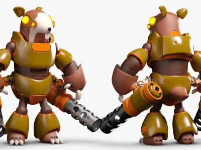 Rodent Robot 3DS Max 3D model