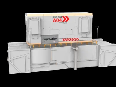 sci-fi Architectural element 13 3D model