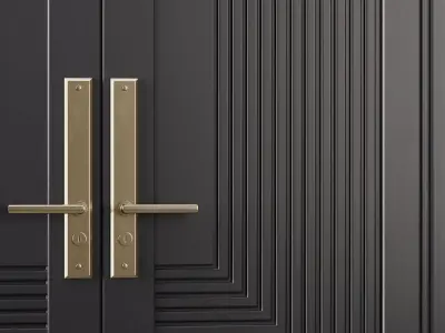 Entrance door set9 3D model