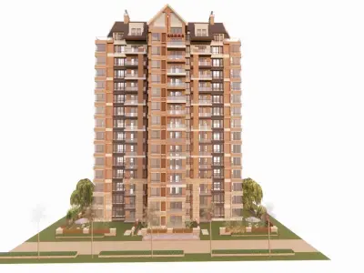 residential complex-Apartment 3D model purchase