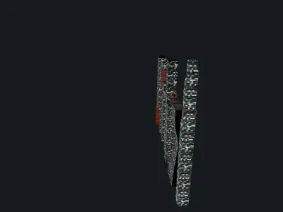 skyscraper  Low-poly 3D model