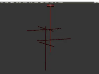 KITAMI MEDIUM CHANDELIER Low-poly 3D model