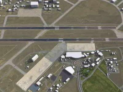 Tabriz - 3D Airport Model Low-poly 3D model