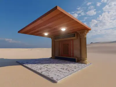Arabic chapel walls 3D model