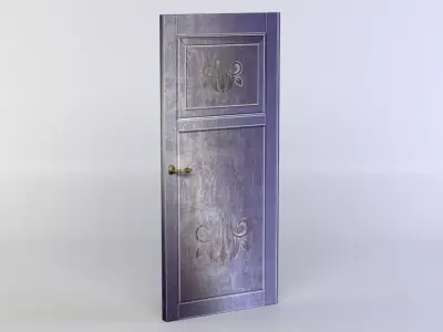 Door pole Low-poly 3D model