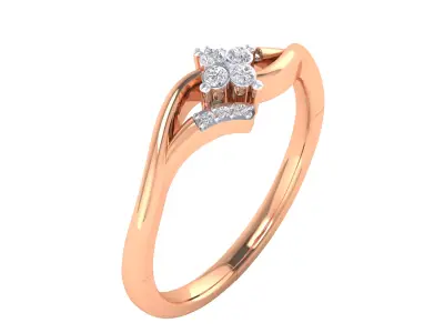 Women Ring Render 3dm STL MTL SLC JCD OBJ FBX Details 3D print model 56