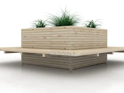 Planter Bank 3d Low-poly 3D model