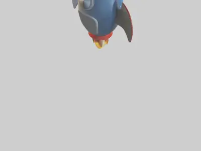 Cartoon Rocket model 3D model