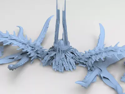 Kraken Under Ocean Temple floor design 3D model