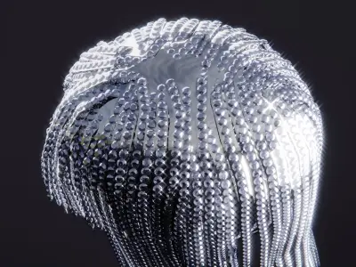 Diamond Wig 3D model