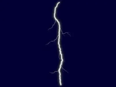 Realistic 3D Lightning CG-12 Low-poly 3D model